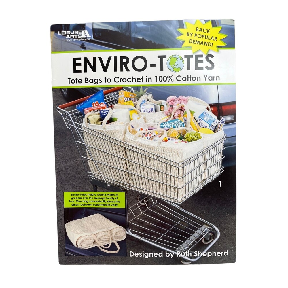 Enviro-Totes Crochet Leisure Arts Bags Ruth Shepherd 4804